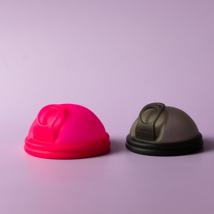 Pink disc Black disc