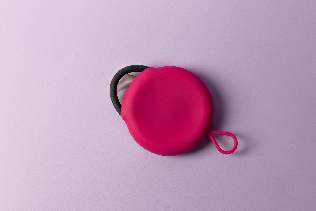 bohokiwi Menstrual Disc, Pink Round Disc Carrier Case & Steriliser Set