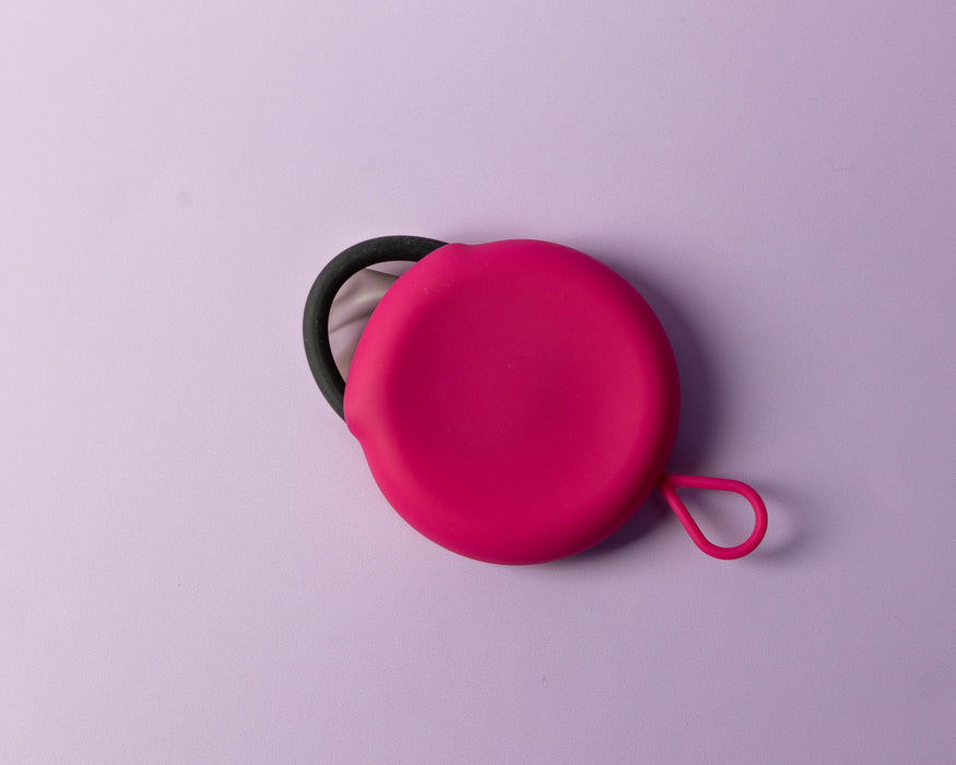 bohokiwi Menstrual Disc, Pink Round Disc Carrier Case & Steriliser Set