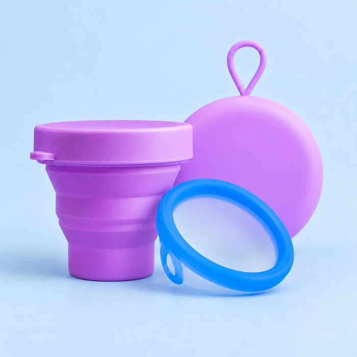 Menstrual Disc, Purple Round Carrier Case & Steriliser Set – Save 20% | bohokiwi