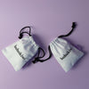Two bohokiwi cotton storage bags with drawstring closures