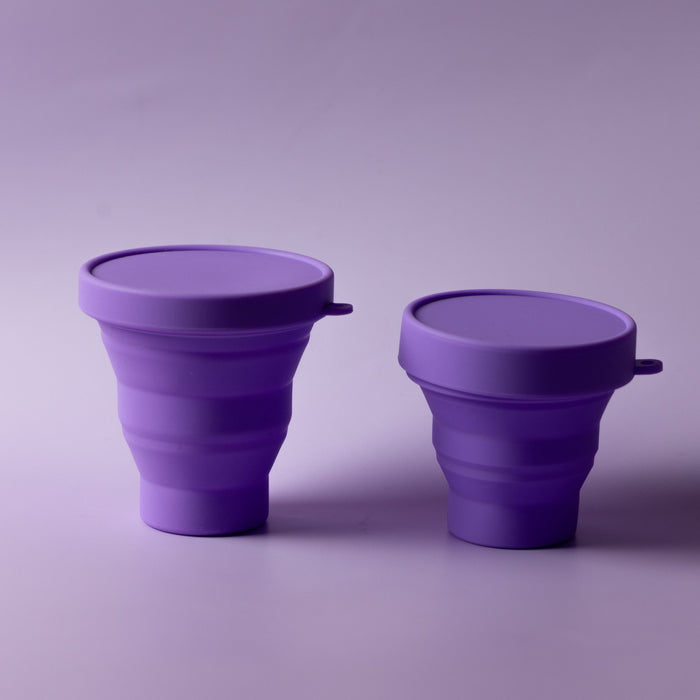  Bohokiwi Purple collapsible sterilisers shown in two sizes