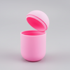 Bohokiwi Soft Pink menstrual cup and disc steam steriliser pod with lid open