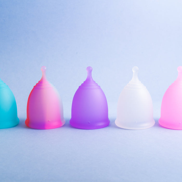     Bohokiwi menstrual cups in a range of colours