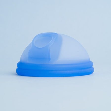     Bohokiwi blue menstrual disc with removal ring
